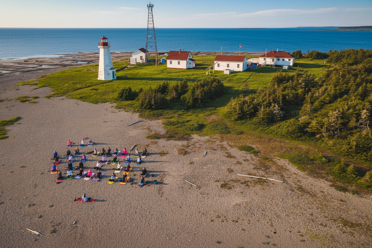 Vinyasa sur une île